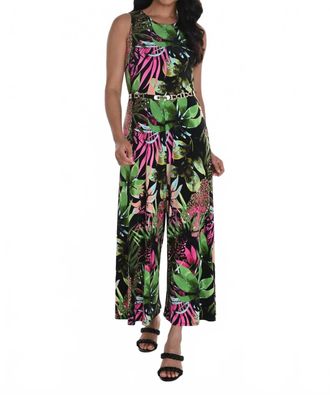 Frank Lyman Design Tropical Jumpsuit In Multi