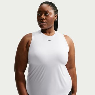 Nike Womens One Classic Dri-FIT Tank Top (Plus Size) in White | FN2810-101