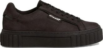 Tamaris Low-Top Sneakers - Dames - Sneakers - Zwart - 37 EU - Leer - Schoenen