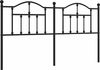 vidaXL Cabecero De Metal Negro 180 Cm Vidaxl