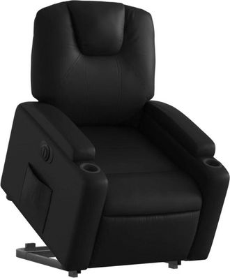 vidaXL Vidaxl - Sill&oacute;n Reclinable Y Elevable El&eacute;ctrico Cuero Sint&eacute;tico Negro