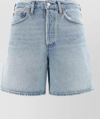 A Gold E dame tailored shorts belt loops pockets