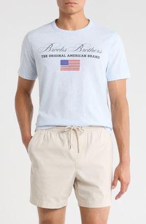 Brooks Brothers USA Logo Cotton Graphic T-Shirt in Blue Multi at Nordstrom Rack, Size Xx-Large