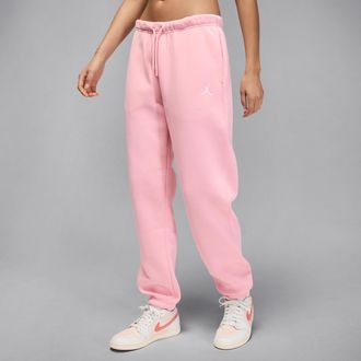 Nike Jordan Womens Jordan Brooklyn Fleece Pants in Pink | FV7077-630