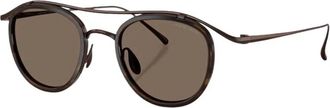 Giorgio Armani Ar 6179T Zonnebril - Heren - Zonnebrillen - Bruin - 46 MM - Accessoires