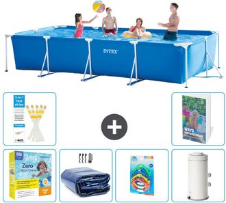 Intex Piscina Con Estructura Rectangular - 450x220x84 Cm - 7-piezas S7