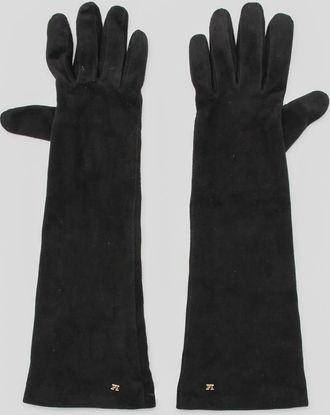 Max Mara Black Leather Gloves