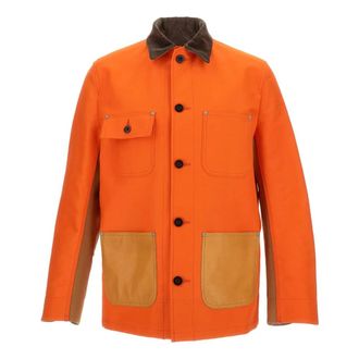 Junya Watanabe Light Jackets, male, Orange, L, Pocket Jacket
