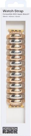 Nordstrom Rack Stretch Link Apple Watch Watchband in Silver- Gold at Nordstrom Rack