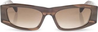 Balenciaga Sunglasses, female, Brown, Size: ONE SIZE Nano Rectangle AF Sunglasses