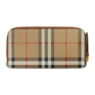 Burberry Accessoires, Dames, Beige, ONE Size, Katoen, Long Somerset Wallet
