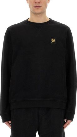Belstaff Sweatshirt With Logo Patch-Uomo