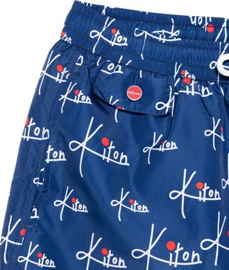 Kiton Mens Printed Swim Shorts Ss26 M