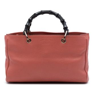 Gucci Pre-owned Gucci Medium Calfskin Bamboo Shopper Satchel Unisex 3P7U5SR03H8Z4ULM