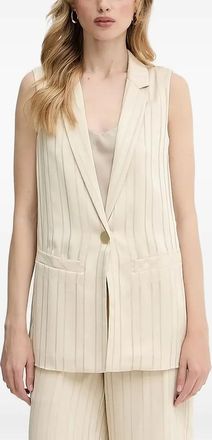 A|X Armani Exchange Gilet gessato smanicato - Toni neutri