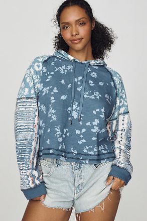 Pilcro Cotton Drawstring Hoodie