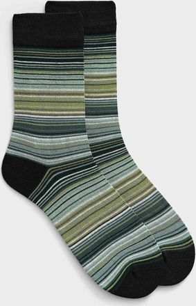 Lindbergh Mens Multi-stripe bamboo socks