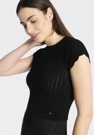 Boss Orange by Hugo Boss Midikleid BOSS ORANGE Ficella Premium Damenmode, Damen, Gr. XS, N-Gr, schwarz 001, Strick, Obermaterial: 79% Viskose, 21% Polyester, unifarben, tailli