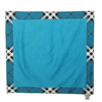 Burberry Pre-owned Scarves, female, Blue, Size: ONE SIZE Pre-owned Fabric scarves