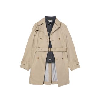 Junya Watanabe Denim-patch Trench Coat