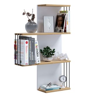 VCM Estante De Pared De Madera Dolira L 98x68x19 - Vcm