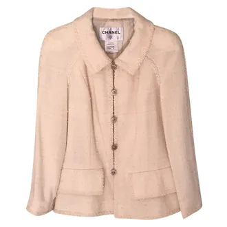 Chanel Cream Tweed Jacket Size XS