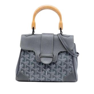 Goyard Pre-owned Mini Saigon - Dames - Vintage Handtas - Grijs - ONE Size - Leer - Vintage