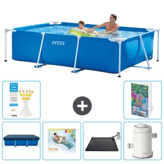Intex Piscina Con Estructura Rectangular - 260x160x65 Cm - 7-piezas S70