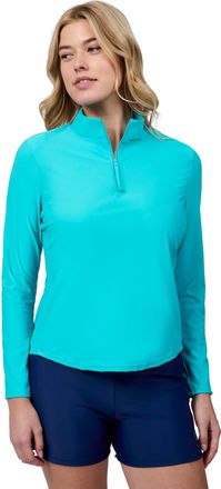 Free Country Womens Sun Breeze 1/2 Zip Sunshirt