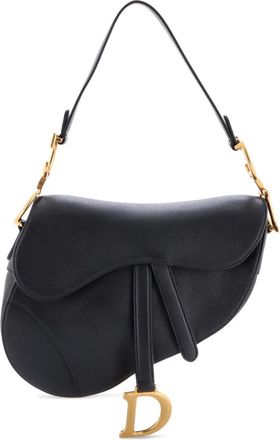 Dior Saddle Handbag Leather Medium shoulder bag - Zwart
