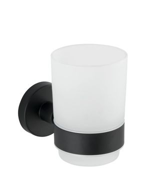 WENKO Bosio Vaso Mural Negro Y Blanco 10,5x7x9,5 Cm