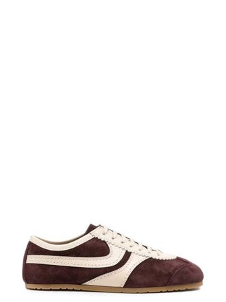 Dries Van Noten sneakers met paarse leren panelen