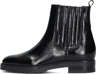 Notre-V Zwarte Chelsea Boots Stijlvol Comfort - Dames - Chelseaboots - Zwart - 38 EU - Leer - Schoenen