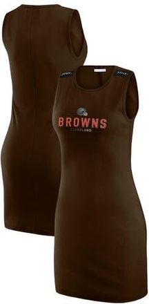 WEAR by Erin Andrews Womens WEAR by Erin Andrews x Gracie Hunt Brown Cleveland Browns Ribbed Tank Dress at Nordstrom, Size X-Small
