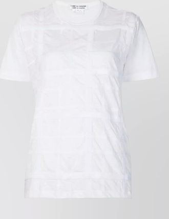 Comme Comme cotton ribbon appliqu&eacute; t-shirt