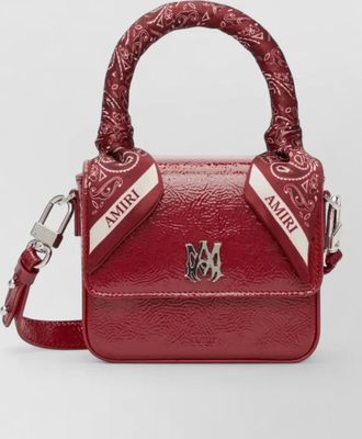 Amiri nano top handle bag bandana strap