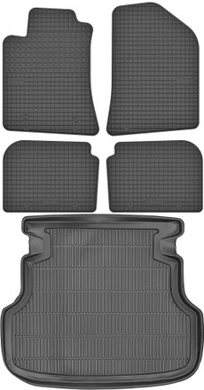 OEM Juego De Alfombrillas De Goma Para Coche Y Maletero Para Toyota Avensis Ii Kombi (2003-2010)