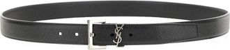 Saint Laurent Cassandre Belt - Black