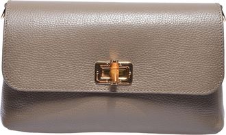 Roberta M Beige Rundleer Tas