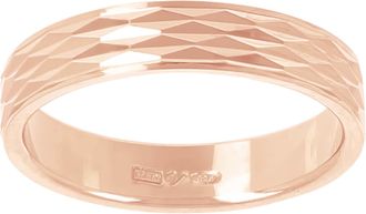 Autentica Diamond Cut Band Ring 4mm