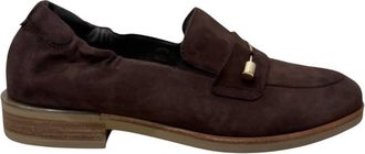 Softwaves Womens Gwen Suede Loafers In Fondente