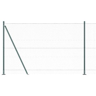 Berkfield Home Hexagon Fence Green 1.4x100 m Steel