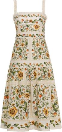 Agua Bendita N&iacute;spero Uchuva Midi Dress in Multi at Nordstrom, Size Medium