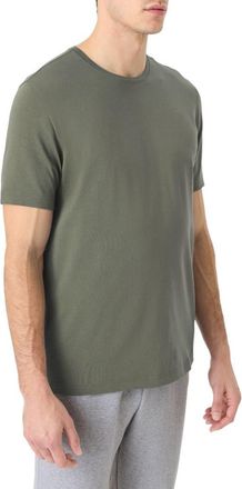Pact Luxe Essential Classic Fit Crewneck Tee Made With Organic Cotton in Dusted Green at Nordstrom, Size Medium