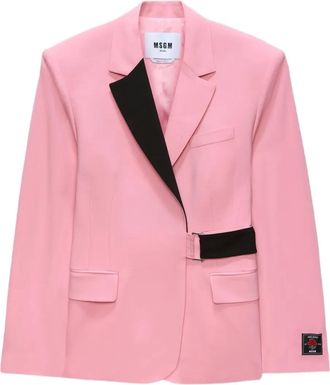 Msgm Blazer con cintura - Rosa