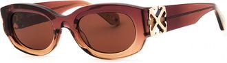 Off-white PALMER 316E Womens Sunglasses Brown Size 52