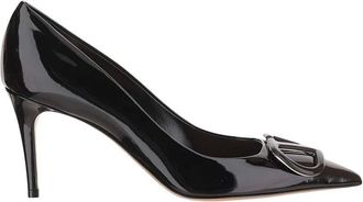Valentino Garavani Black Logo Pumps