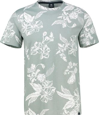 Lerros Kurzarmshirt LERROS, Herren, Gr. XXL, storm grau, Jersey, Obermaterial: 100% Baumwolle, bedruckt, normal h&uuml;ftbedeckend, Rundhals, Shirts Kurzarmshirt,