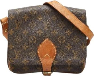Louis Vuitton Pre-owned Cross Body Bags, female, Brown, Size: ONE SIZE Pre-owned Cartouchiere MM Monogram Shoulder Bag