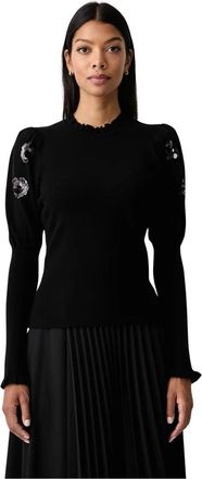 Twinset Jersey con bordado de lentejuelas - Knitwear - Mujer - Negro - S